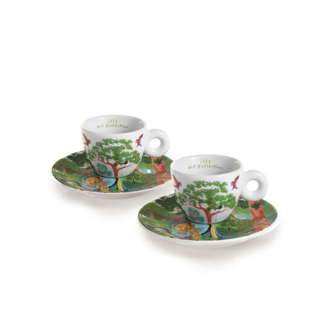 illy art collection - Set me 2 filxhane kafeje + pjata - Biennale AYCOOBO 2024
