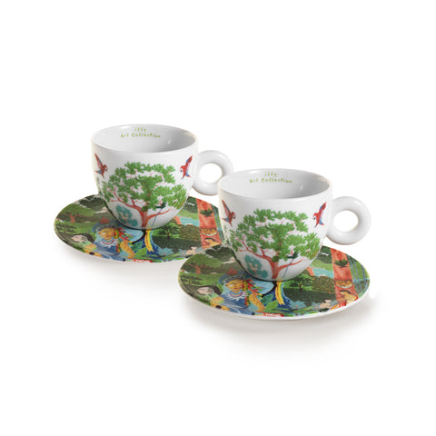 illy art collection - Set me 2 filxhane kapucino + pjata - Biennale AYCOOBO 2024
