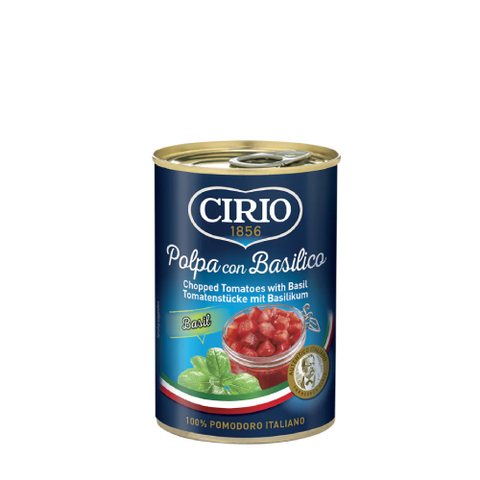 Cirio Salce Domatesh Polpa me Borzilok Kanace 400Gr