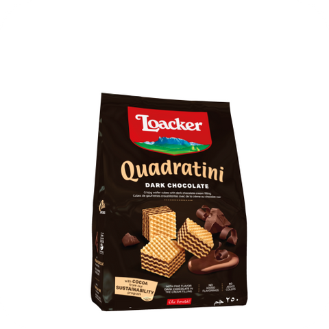 Loacker Vafer Quadratini Cokollate e Zeze 125Gr