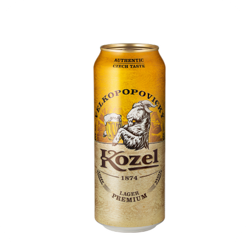KOZEL BJONDE Birrë Lager 4.6%  Kanaçe 0.5l