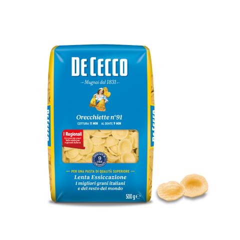 De Cecco Pasta Orecchiette no. 91, Packaging 500Gr
